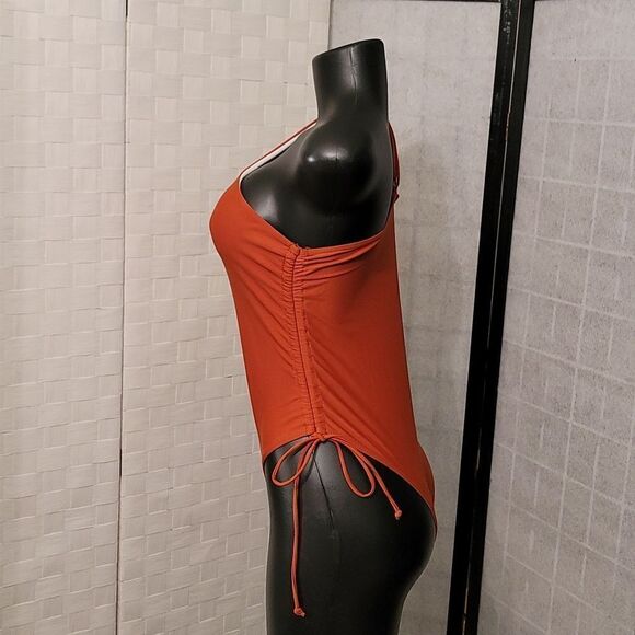 EOMENIE ONE SHOULDER ONE PIECE SWIMSUIT FOR WOMEN HIGH CUT TIE SIDE - Picture 8 of 16